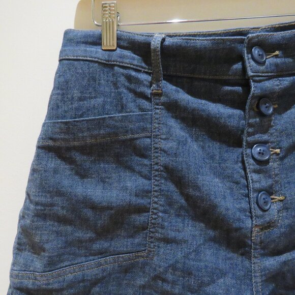 EVEREVE Joelle Stretch Linen Shorts in Stargazer Dark Denim Preppy Casual Comfy - Picture 5 of 14